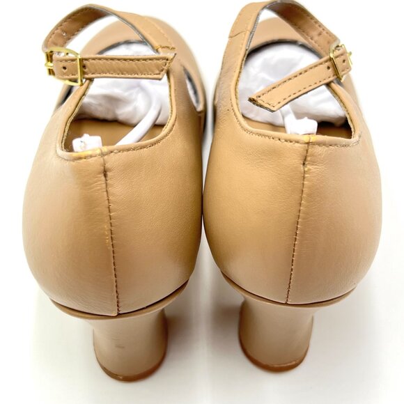 Capezio Womens Size 7.5 # 653 Manhattan Character Caramel Tan Dance Shoes Heels - Picture 7 of 15